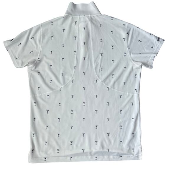 Bonobos Golf Performance White Martini & Olive Slim Fit Polo Size XL - Picture 2 of 10